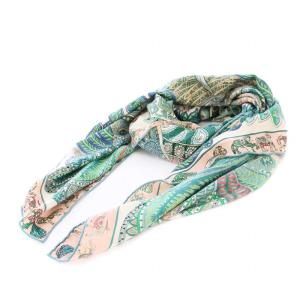 HERMES le jardin de maharani マハラニの庭 カレジェアン140 カシシル スカーフ