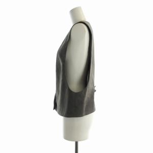 JILL STUART ベルベッティンベスト ジレ F グレー 092-3250009 /RO