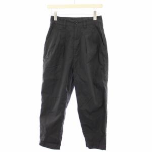 23SS クリスプコットンツイル CRISP COTTON TWILL タックテーパードパンツ 1 黒