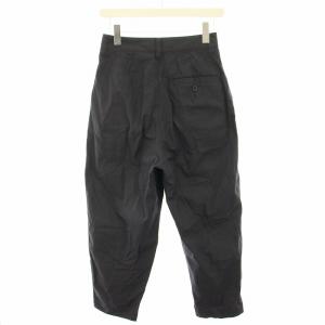 MHL. 23SS クリスプコットンツイル CRISP COTTON TWILL タックテーパードパンツ 1 黒