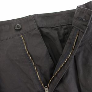 MHL. 23SS クリスプコットンツイル CRISP COTTON TWILL タックテーパードパンツ 1 黒