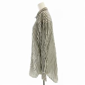 Spick&Span シャツ ブラウス 長袖 ストライプ 白 ホワイト 22050200208020