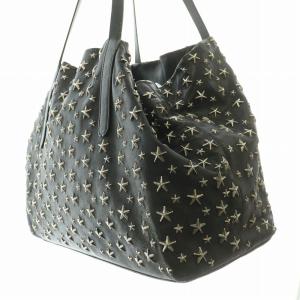 JIMMY CHOO Pimlico スタースタッズトートバッグ ブラック