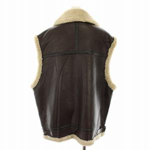 INSCRIRE Synthetic B-3 Vest  フェイクレザー 36