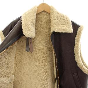 INSCRIRE Synthetic B-3 Vest  フェイクレザー 36