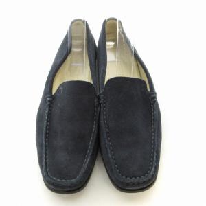 TOD'S ローファー モカシン ドライビングシューズ  靴 シューズ 37.5 紺 ネイビー