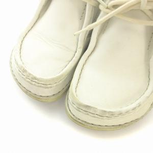 BIRKENSTOCK ブーツ ショートブーツ レースアップ レザー 37 白 ホワイト