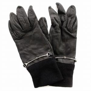 手袋 レザー グローブ 黒 ブラック /G OH