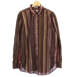 美品 エンジニアードガーメンツ チェック プルオーバー ワーク シャツ L BD Engineered Garments エンジニアードガーメンツ CHECK FLANNEL