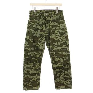 EVISU 迷彩柄ショートパンツ カーキ カーゴショートパンツ ハーフパンツ カモフラ柄 迷彩柄 32