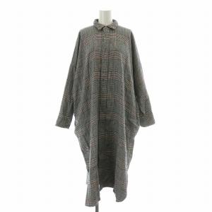 24AW 二重織のビッグシャツドレス ワンピース F