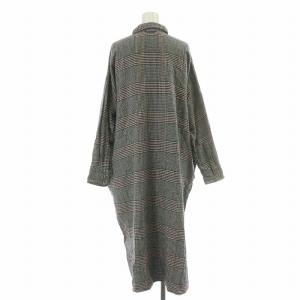 45R 24AW 二重織のビッグシャツドレス ワンピース F