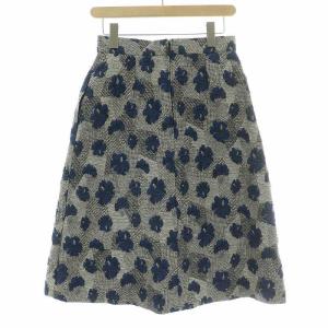 René 24AW フレアスカート 34 グレー ブルー