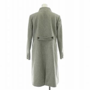OLD ENGLAND スタンドカラーコート アウター ロング丈 カシミヤ 36 グレー