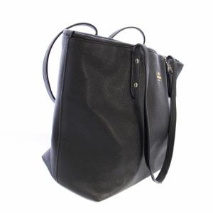 COACH トートバッグ ショルダーバッグ レザー 黒 F58846 /TK