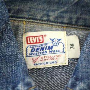 Levi's デニム ウエスタンシャツ 018816 シャツ M インディゴ