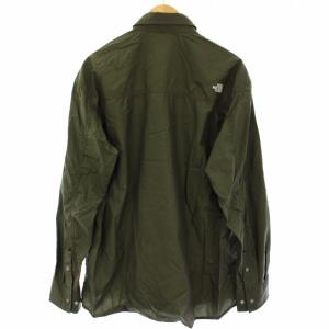 THE NORTH FACE L/S NUPTSE SHIRT シャツ 長袖 XL カーキ NR11961