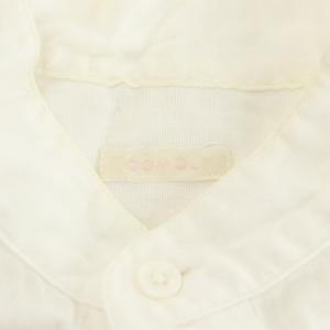 COMOLI 21SS ベタシャンプルオーバーシャツ 長袖 コットン 1 白 ホワイト T01-02010