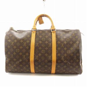 LOUIS VUITTON モノグラム キーポル50 ボストンバッグ ブラウン M41426