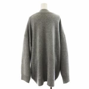 EVERYDAY I LIKE カシミヤ混 カーディガン グレー EVERYDAY I LIKE カシミヤ混 ニットカーディガン 薄手 グレー
