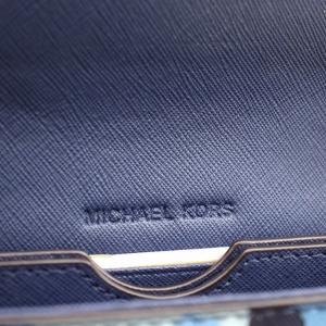 MICHAEL KORS チェーンウォレットバッグ 財布 35S8GTVC3T フローラルプリント 花柄 ショルダーバッグ 青 ブルー