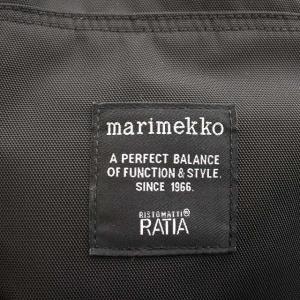 marimekko METRO リュックサック デイバッグ ナイロン 黒 ブラック