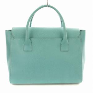 FURLA ハンドバッグ レザー 水色 ライトブルー /G