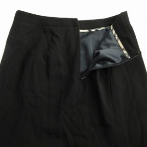 BURBERRY LONDON フレアスカート マキシ ロング 38 黒 ブラック FXA87-112