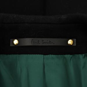 PAUL SMITH チェスターコート ミドル丈 ウール カシミヤ混 アウター M 黒 ブラック PF-SL-87876 /AN14