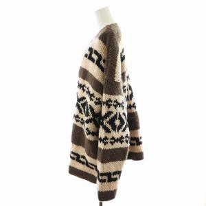 Shinzone カウチン カーディガン COWICHAN CARDIGAN ウール F0 ベージュ 茶 ブラウン 黒 ブラック