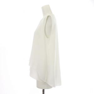 FOXEY NEW YORK SWING B 33975 ブラウス カットソー ノースリーブ 40 白 ホワイト