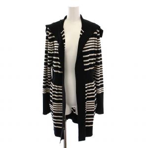 カーディガン 黒 白 35569