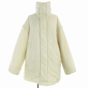 ジャケット 中綿 2WAY ベスト スタンドカラー 2 白 ホワイト /EA