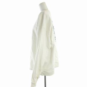 Spick&Span 24SS ロゴスウェット トレーナー プルオーバー クルーネック バックプリント 白 ホワイト