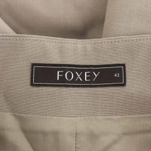 FOXEY 20年製 Olivier ワイドパンツ 42 グレージュ 41156