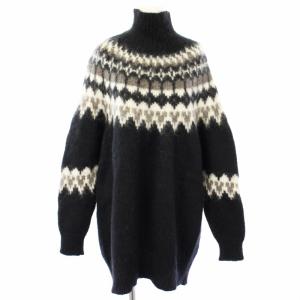 MOHAIR NORDIC TURTLE NECK TUNIC ニット セーター モヘヤ アルパカ混 長袖