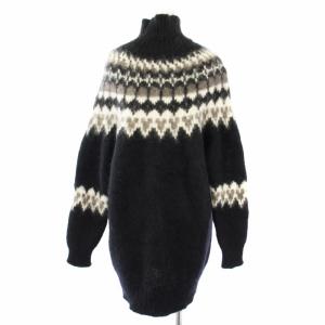 BATONER MOHAIR NORDIC TURTLE NECK TUNIC ニット セーター モヘヤ アルパカ混 長袖