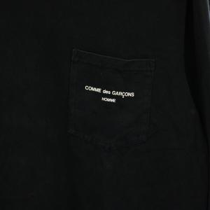 COMME des GARCONS HOMME AD2021 22SS Tシャツ ロンT カットソー クルーネック 長袖 L 黒 ブラック HI-T010