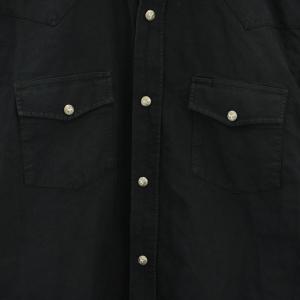 BALMAIN シャツ バンドカラー 長袖 40 紺 ネイビー 緑 グリーン /YT