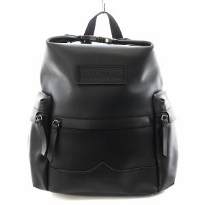 オリジナル バックパック リュックサック デイバッグ ラバー レザー 黒 ブラック /AN10