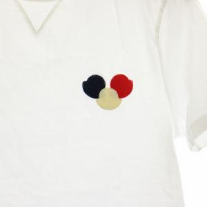 MONCLER ホワイトメンズマルチワッペントップス Tシャツ クルーネック 半袖 M 白 ホワイト C10918019700