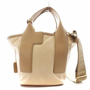 FURLA ピウマ PIUMA ショルダーバッグ ハンドバッグ 2way レザー ナイロン ピンクベージュ WBO1270
