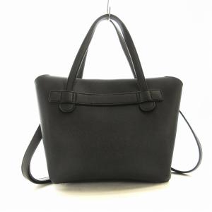 2WAY ショルダーバッグ ハンド レザー 黒 ブラック /EE