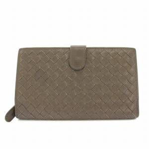 イントレチャート 財布 二つ折り 小銭入れ レザー 茶 ブラウン /YT OH