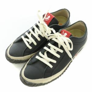 SPINGLE MOVE ローカットスニーカー シューズ レザー 黒 ブラック /BB