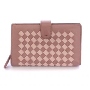 財布 二つ折り イントレチャート ウォレット ピンク /DK OH