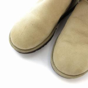 UGG australia ナベア NAVEAH ムートンミニブーツ リボン ショート丈 1012808  US8 25cm ベージュ
