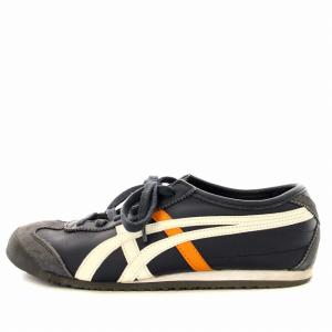 Onitsuka Tiger MEXICO 66 TH4J2L メキシコ スニーカー レザー 25cm ネイビー 紺