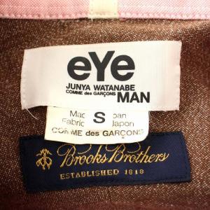 eYe JUNYA WATANABE MAN BROOKS BROTHERS WJ-B901 コラボ シャツ ボタンダウン 長袖 S ピンク 茶 /G