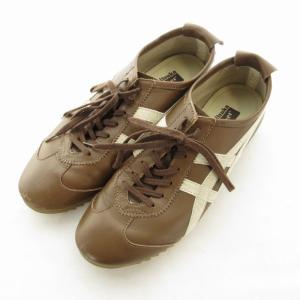 Onitsuka Tiger リンバー66 スニーカー 靴 シューズ レザー 24.5cm 茶 ブラウン 0T6010 /EE